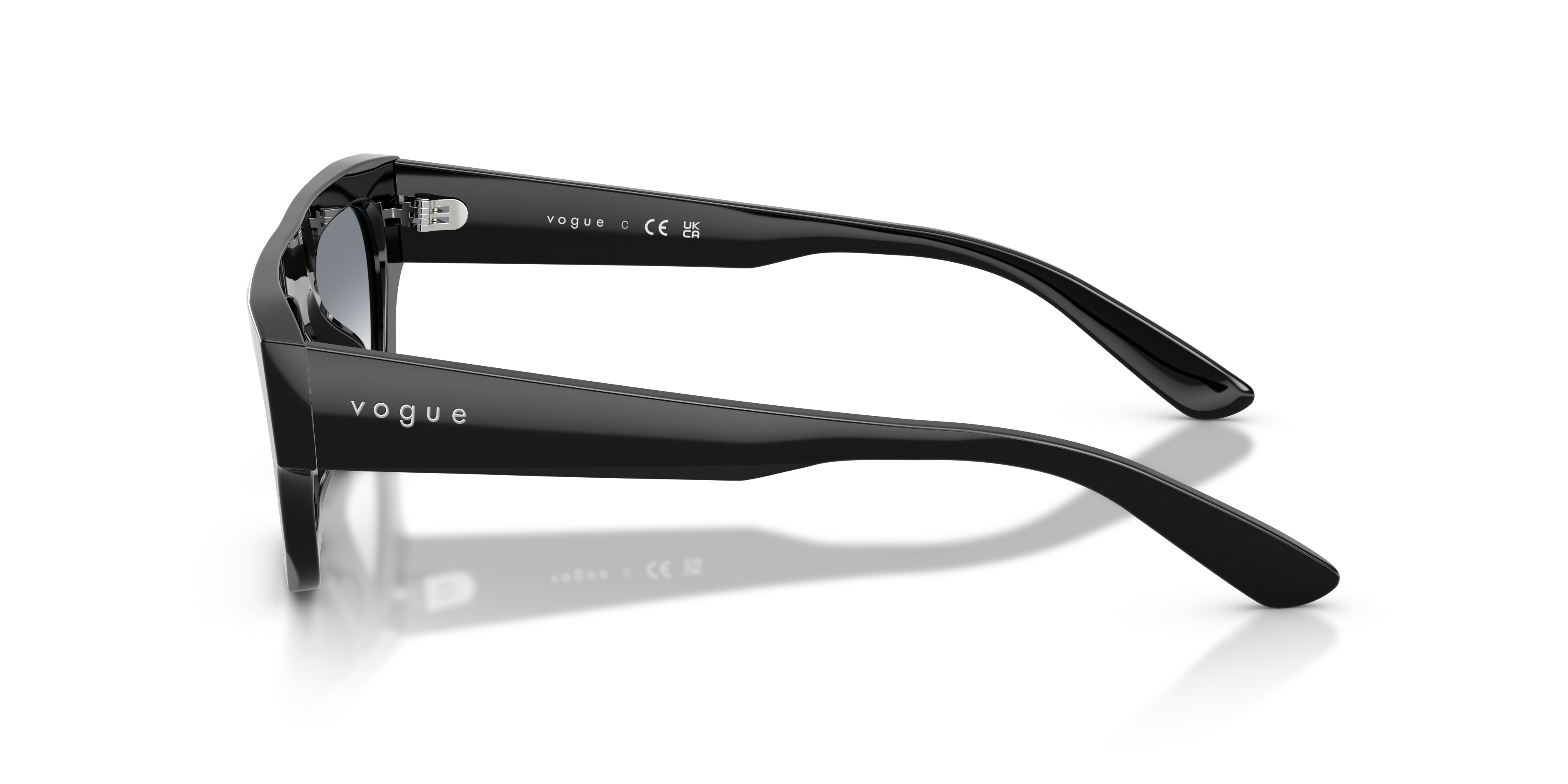 VO5694SU Schwarz AcetatSunglass Frames von B24, Seitenansicht