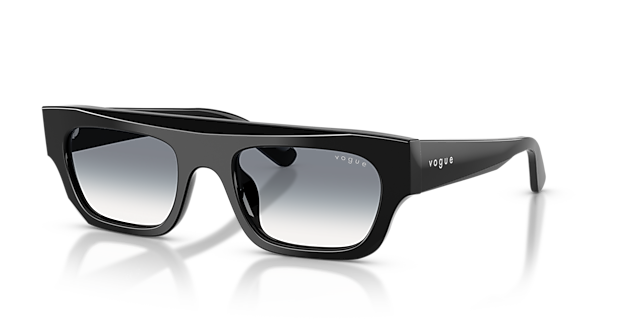 VO5694SU Schwarz AcetatSunglass Frames von B24, Dreiviertelansicht