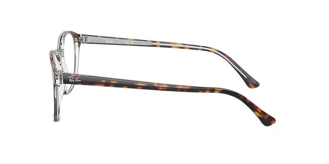 RB5417 Havana auf Transparent AcetatEyeglass Frames von B24, Seitenansicht