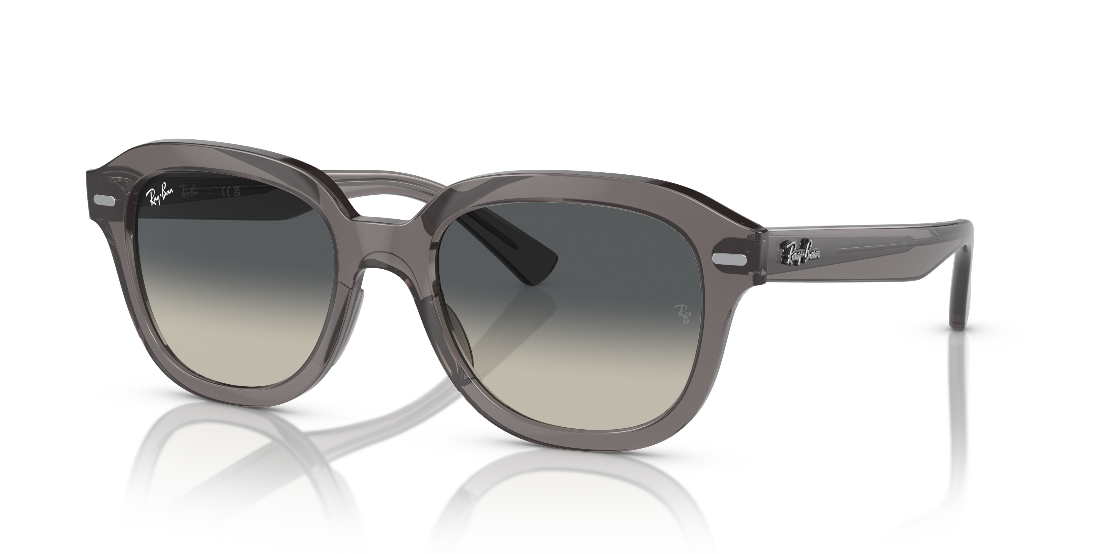 RB4398 Opal Dunkelgrau KunststoffSunglass Frames von B24, Dreiviertelansicht