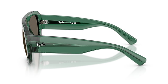 RB2218 Transparant groen KunststofSunglass Frames van B24, Zijaanzicht