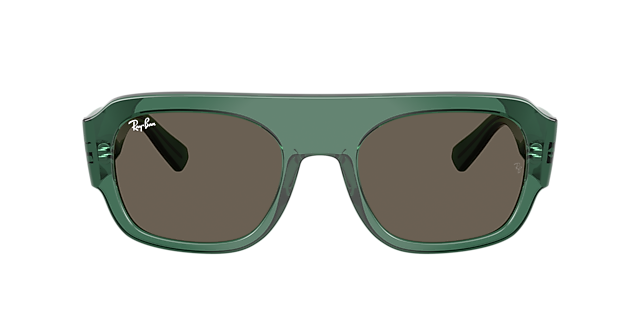 RB2218 Transparant groen KunststofSunglass Frames van B24, met getinte lenzen