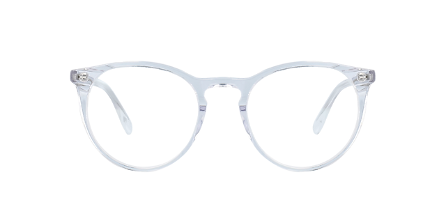 Grande Rotondo White Crystal AcetatEyeglass Frames von B24, Vorderansicht