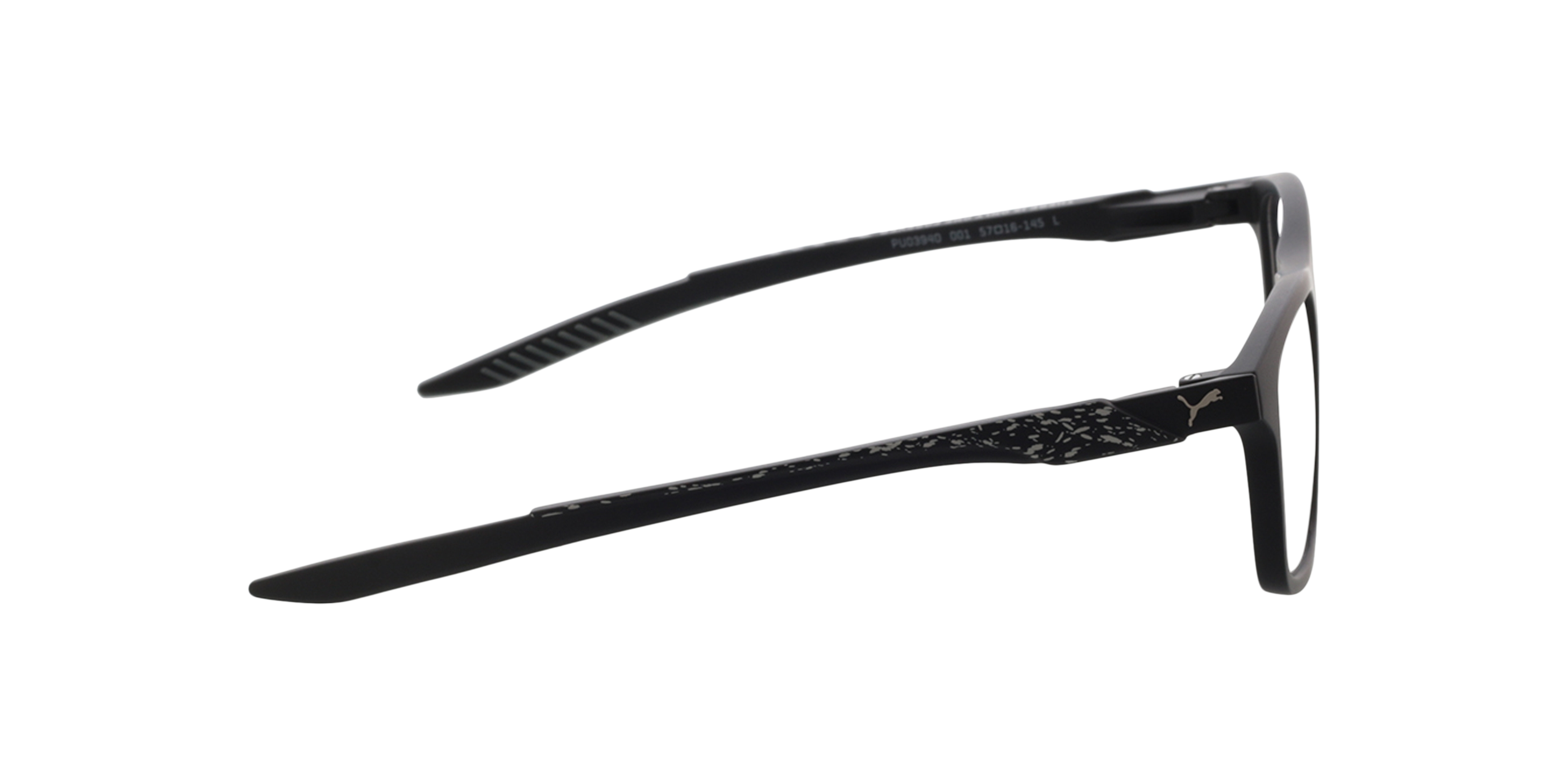 PU0394O Schwarz KunststoffEyeglass Frames von B24, Seitenansicht