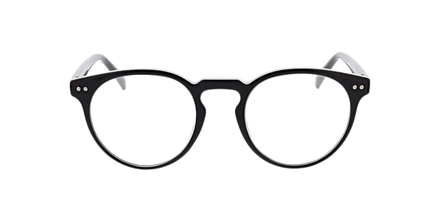 San Jose Schwarz KunststoffEyeglass Frames von B24, Vorderansicht