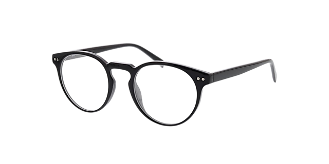 San Jose Schwarz KunststoffEyeglass Frames von B24, Dreiviertelansicht