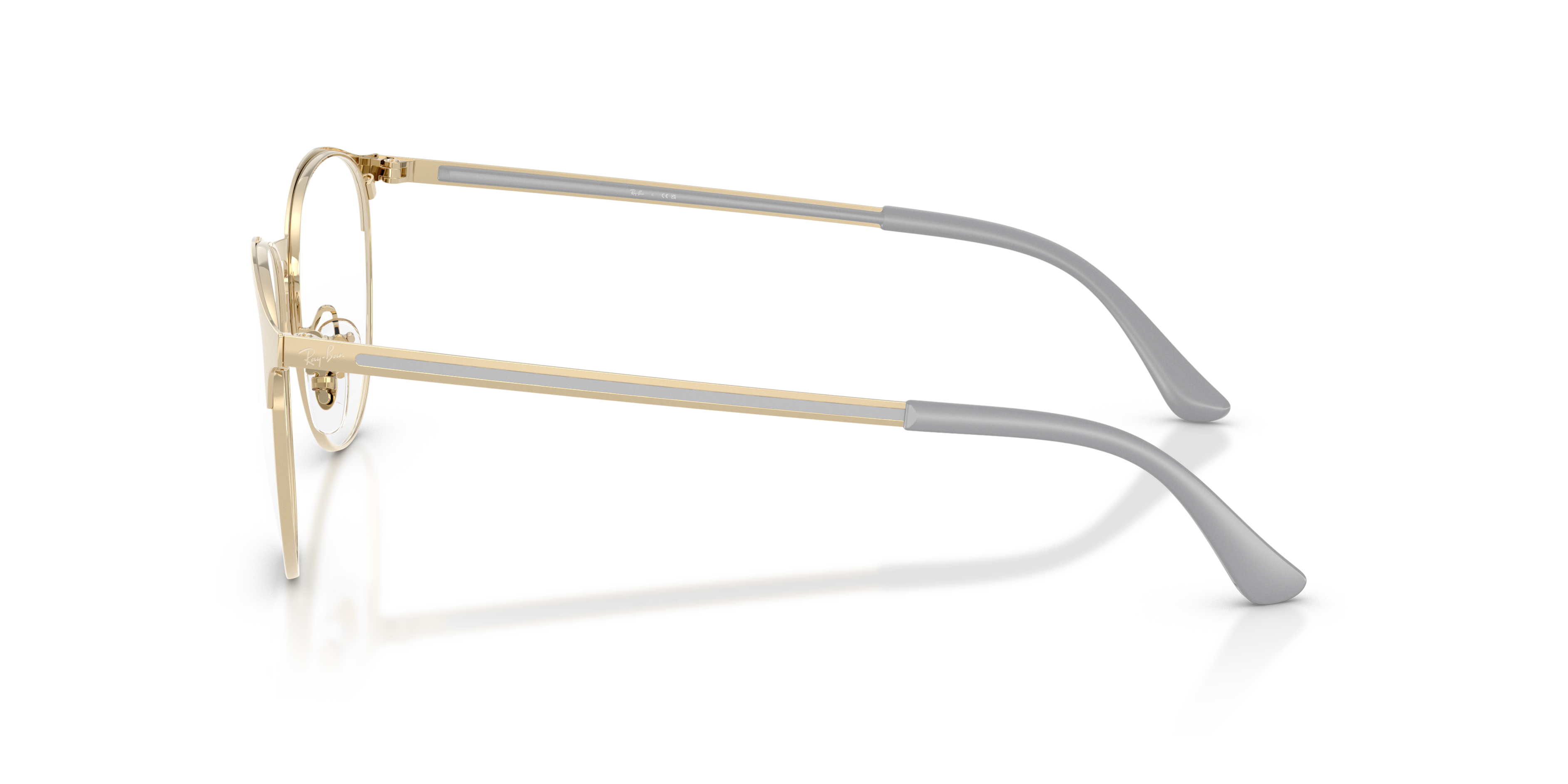 RB6375 Lichtgoud MetaalEyeglass Frames van B24, Zijaanzicht
