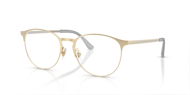 RB6375 Lichtgoud MetaalEyeglass Frames van B24, Hoekweergave