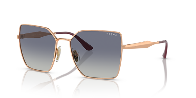 VO4284S Rotgold MetallSunglass Frames von B24, Dreiviertelansicht