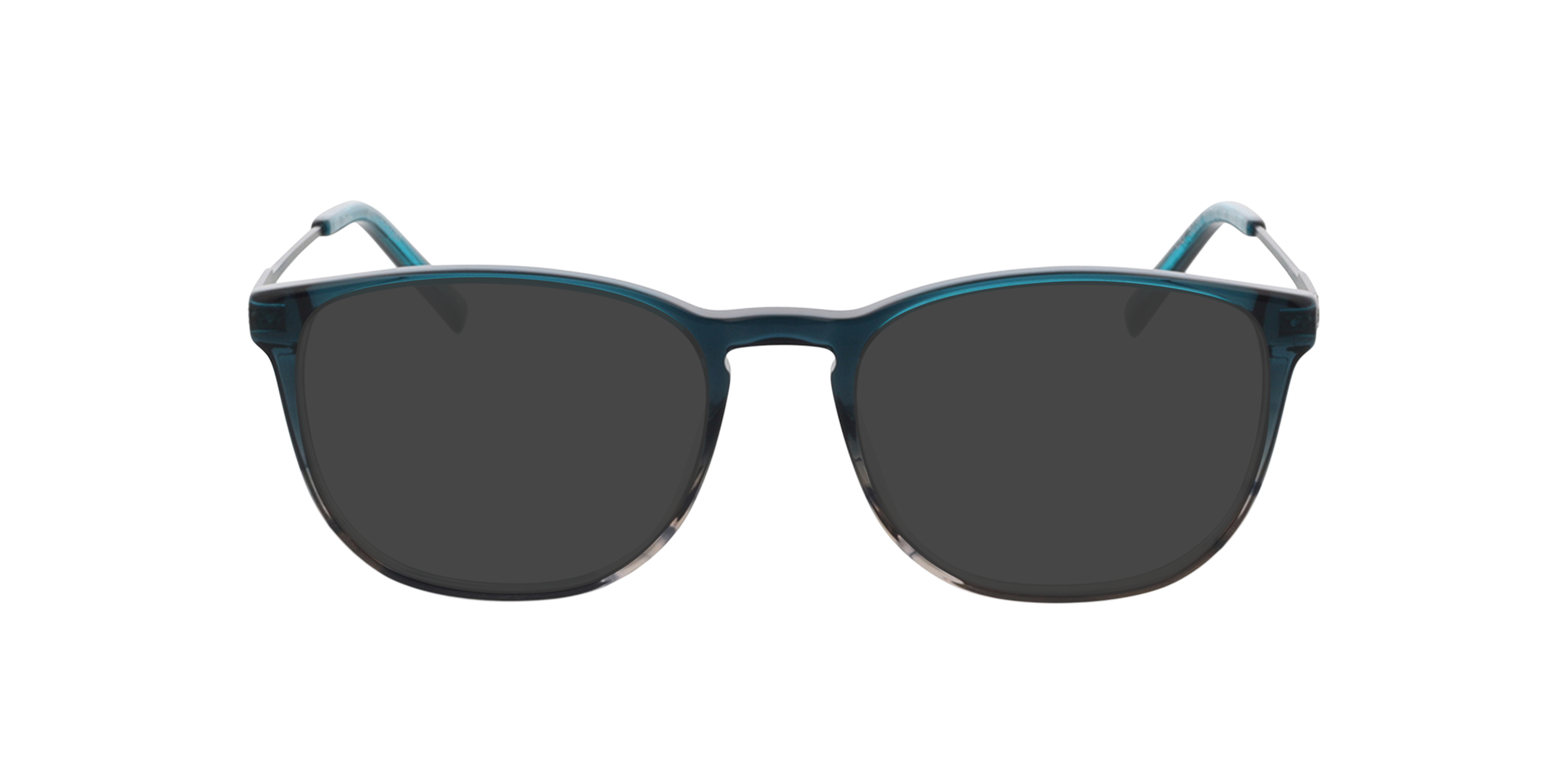 Dustin Gradient Blue Grey  &  Gun AcetatEyeglass Frames von B24, mit getönten Gläsern