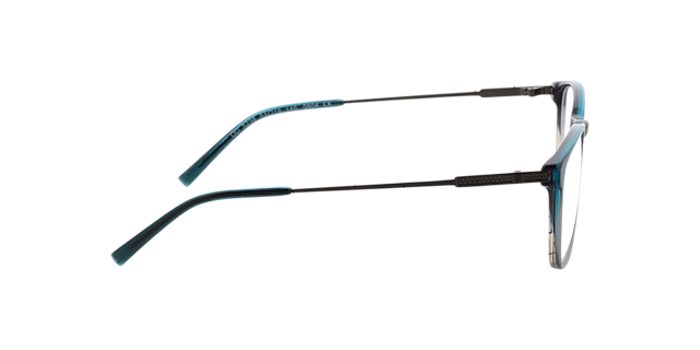 Dustin Gradiënt blauw grijs  &  gunmetal AcetaatEyeglass Frames van B24, Zijaanzicht