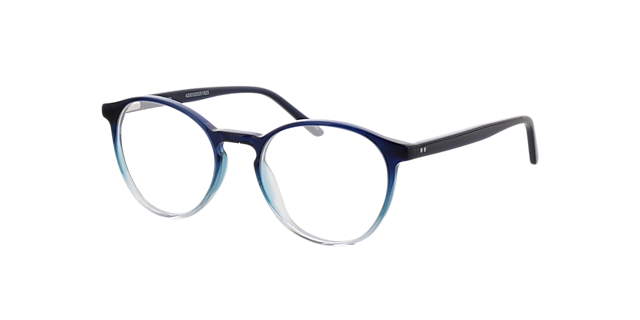 June Gradiënt blauw kristal & blauw AcetaatEyeglass Frames van B24, Hoekweergave