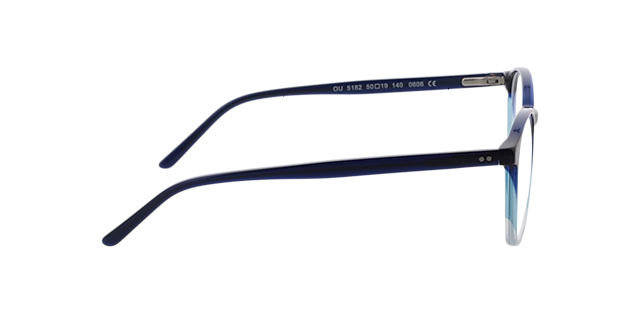 June Gradiënt blauw kristal & blauw AcetaatEyeglass Frames van B24, Zijaanzicht