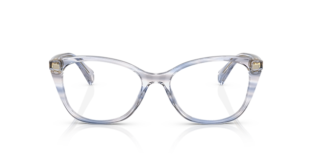 RA7146 Blauw AcetaatEyeglass Frames van B24, Vooraanzicht