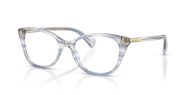 RA7146 Blauw AcetaatEyeglass Frames van B24, Hoekweergave