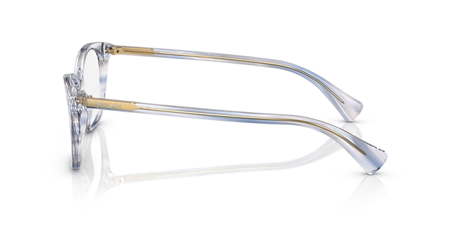 RA7146 Blauw AcetaatEyeglass Frames van B24, Zijaanzicht