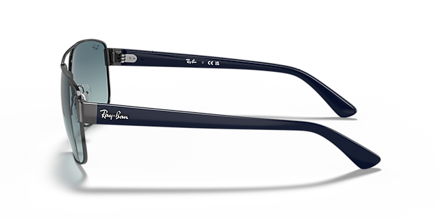 RB3663 Staalgrijs MetaalSunglass Frames van B24, Zijaanzicht