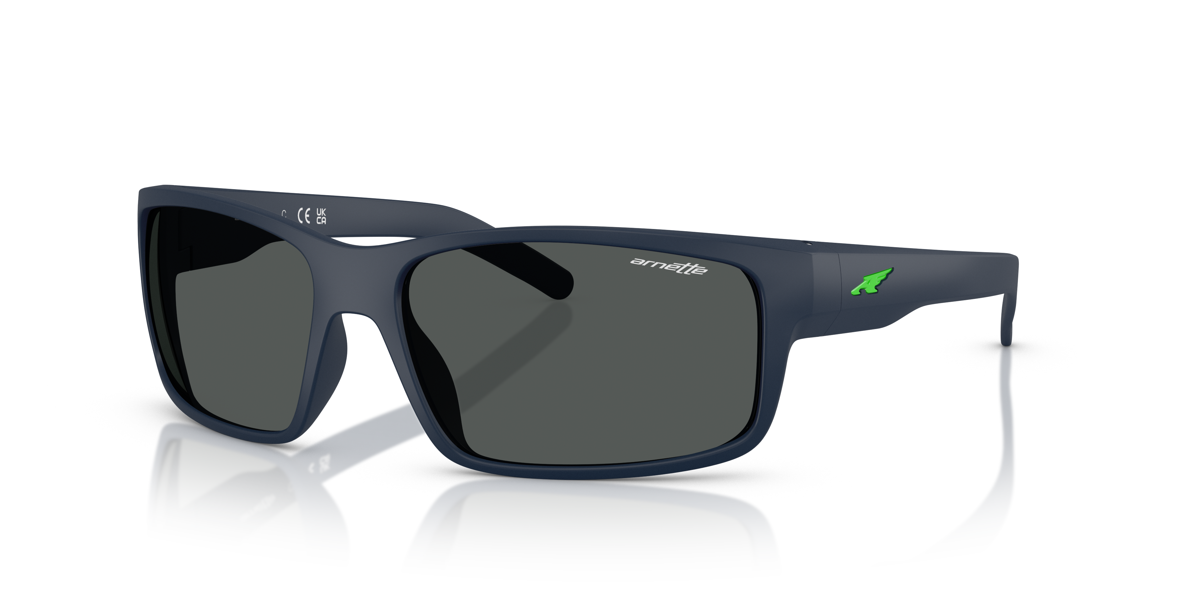 AN4202 Matte Dark Blue KunststoffSunglass Frames von B24, Dreiviertelansicht