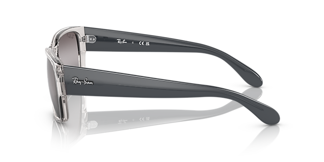 RB4388 Grau transparent KunststoffSunglass Frames von B24, Seitenansicht