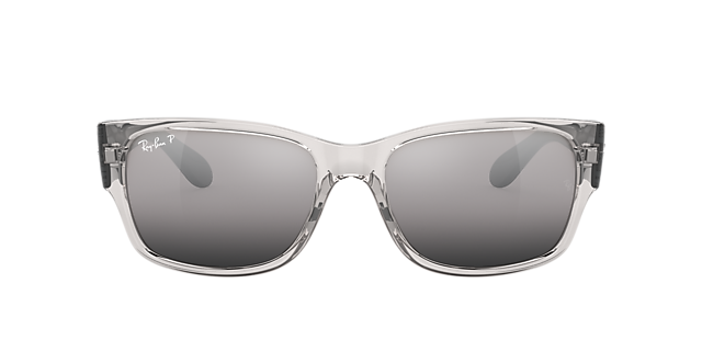 RB4388 Grau transparent KunststoffSunglass Frames von B24, mit getönten Gläsern