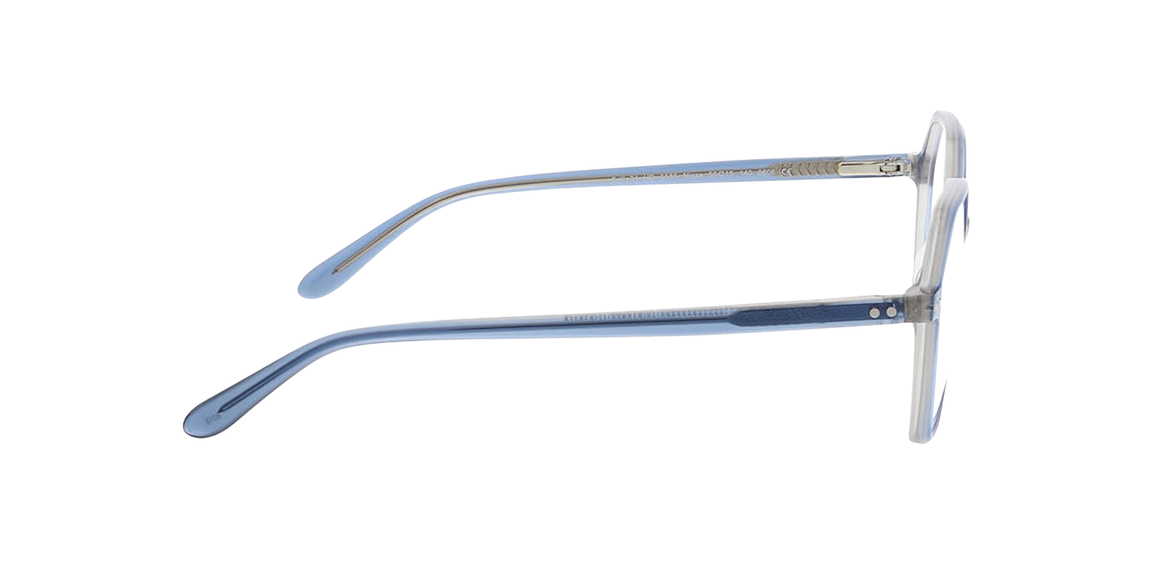 Nizza Trilayer Blue Crystal Grey AcetatEyeglass Frames von B24, Seitenansicht