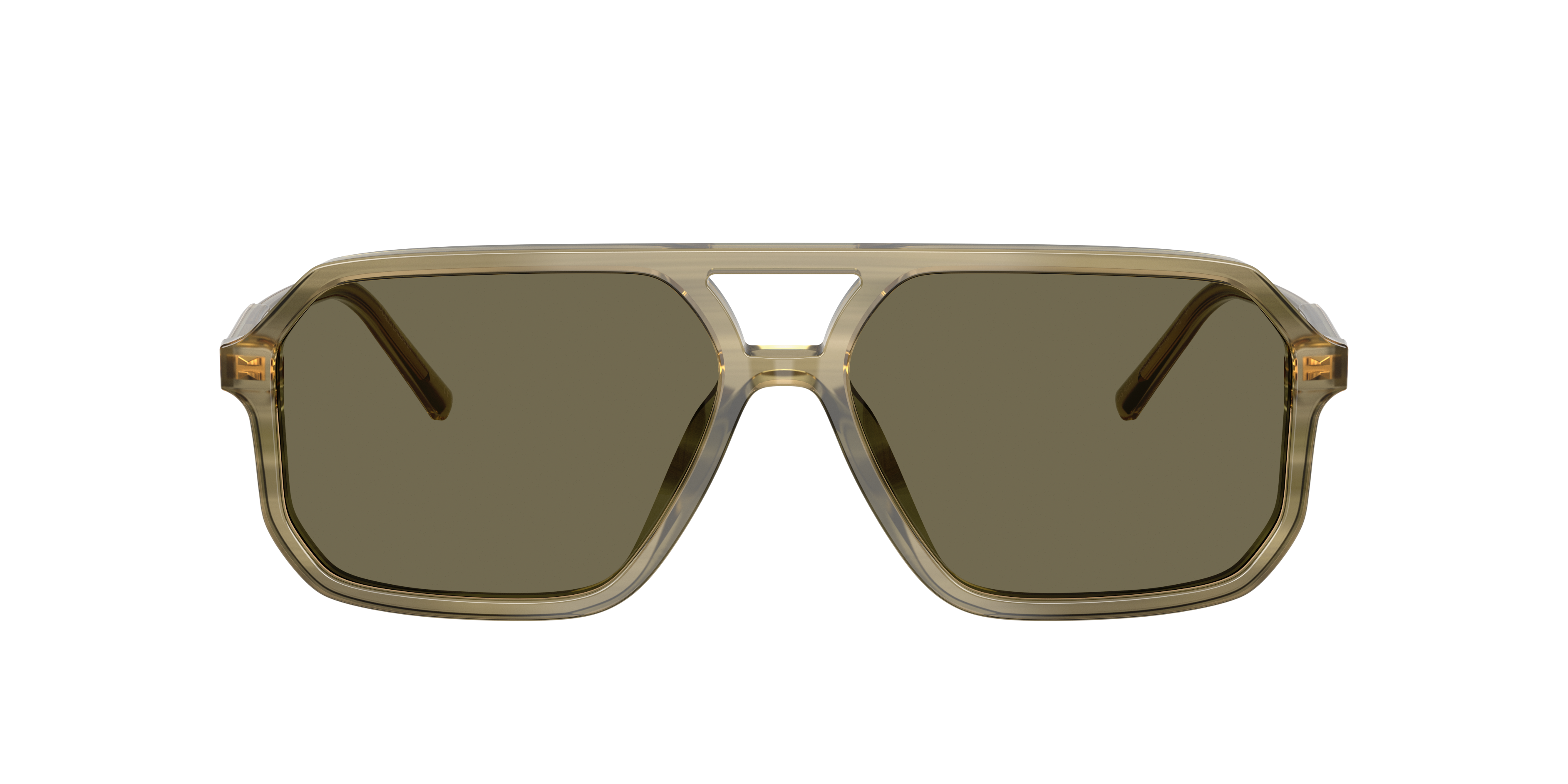 DG4541 Green On Striped Green AcetaatSunglass Frames van B24, met getinte lenzen