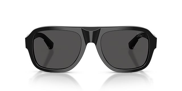 BE4478 Zwart AcetaatSunglass Frames van B24, Vooraanzicht