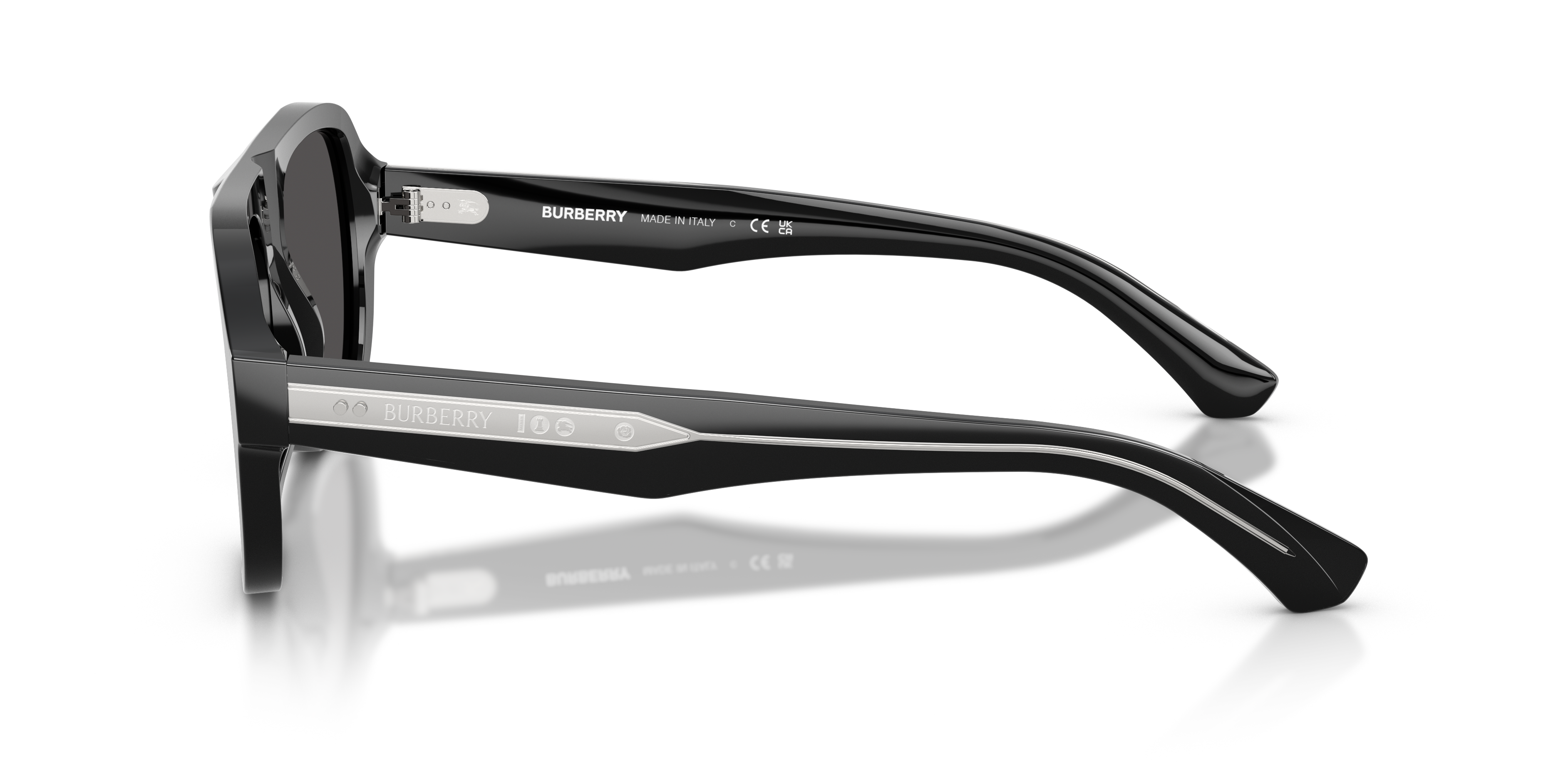 BE4478 Schwarz AcetatSunglass Frames von B24, Seitenansicht