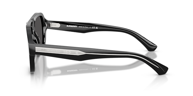 BE4478 Zwart AcetaatSunglass Frames van B24, Zijaanzicht