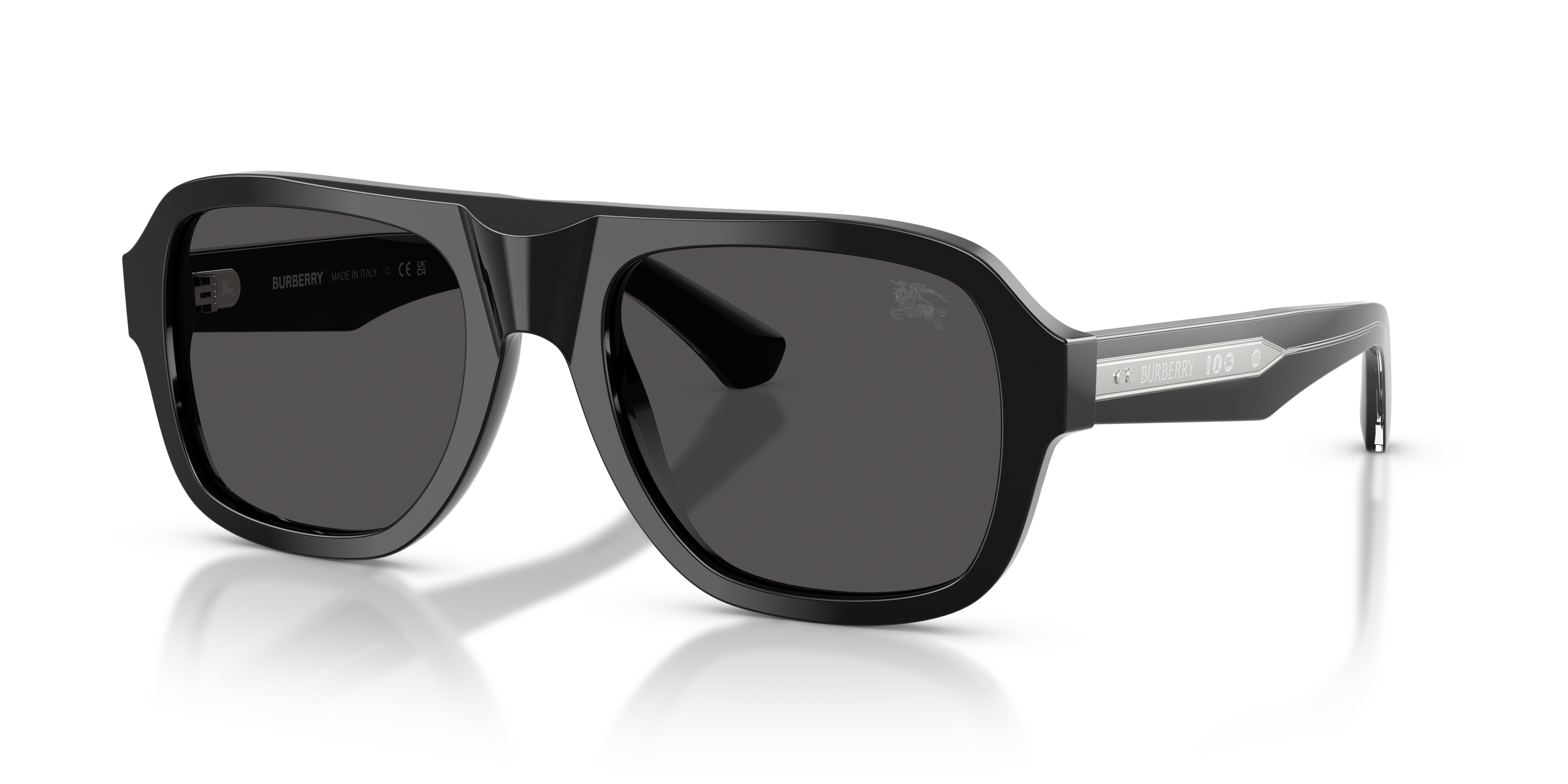 BE4478 Schwarz AcetatSunglass Frames von B24, Dreiviertelansicht