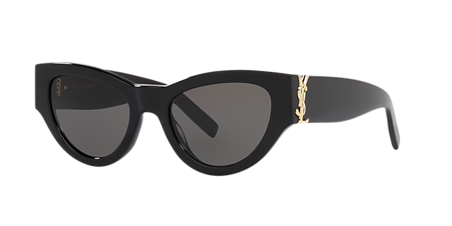 SL M94 Schwarz AcetatSunglass Frames von B24, Dreiviertelansicht