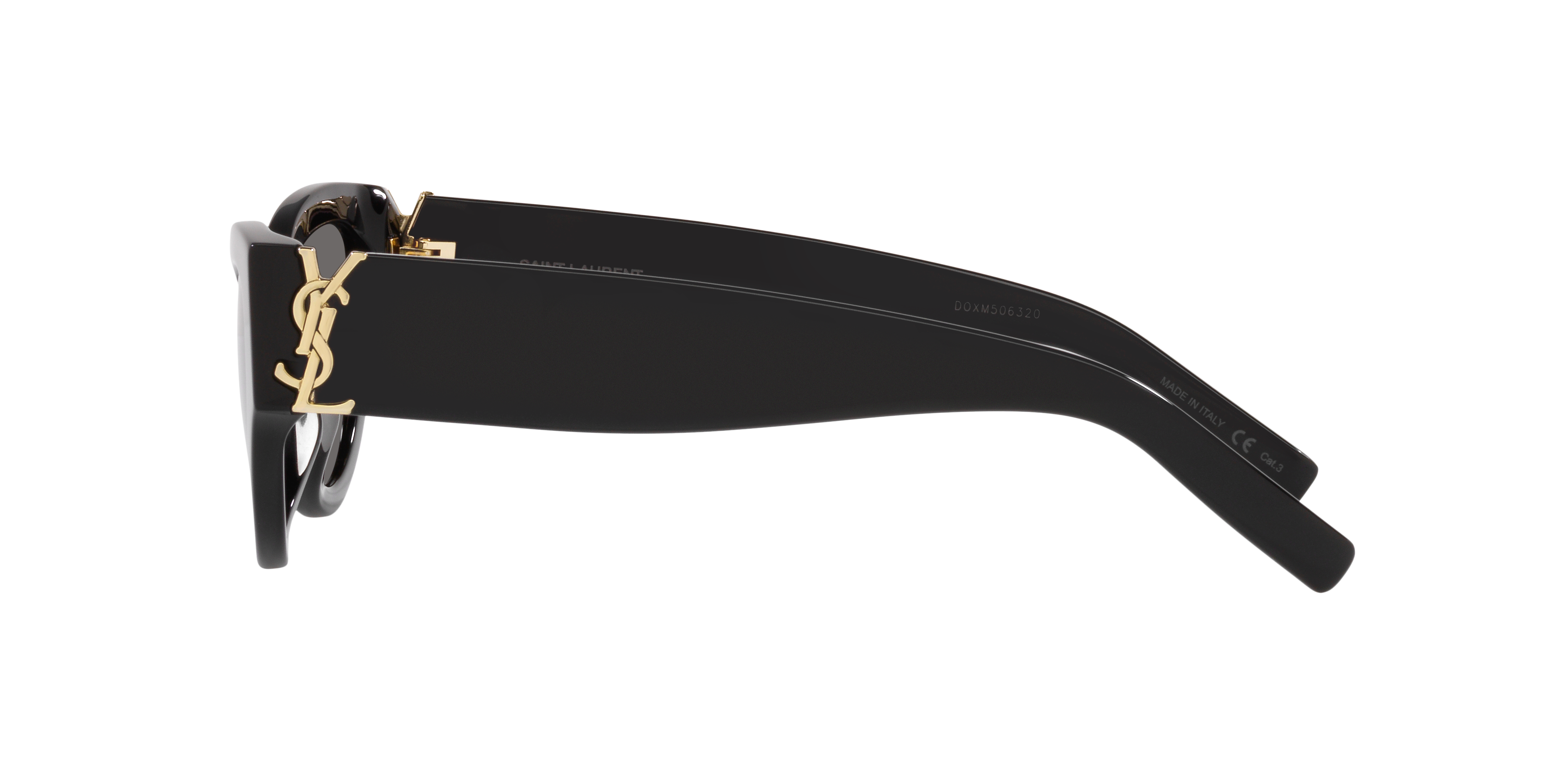 SL M94 Schwarz AcetatSunglass Frames von B24, Seitenansicht