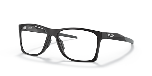 Activate Schwarz satiniert KunststoffEyeglass Frames von B24, Dreiviertelansicht