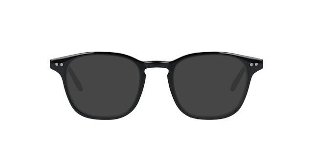 Clark Italian Black AcetaatEyeglass Frames van B24, met getinte lenzen