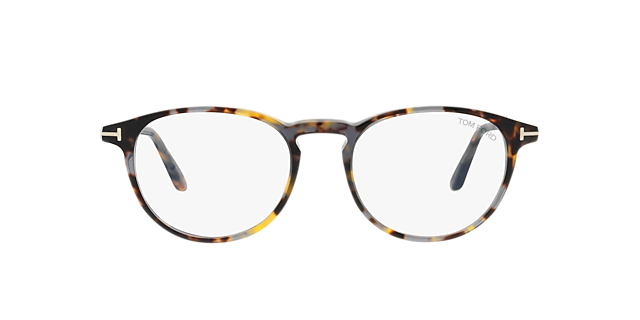 FT5803-B Tortoise AcetaatEyeglass Frames van B24, Vooraanzicht