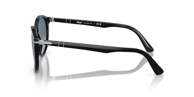 PO3152S Zwart AcetaatSunglass Frames van B24, Zijaanzicht