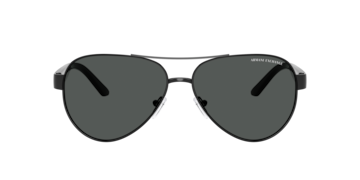 Glanzend zwart AX2034S -  Metaal Zonnebrillen