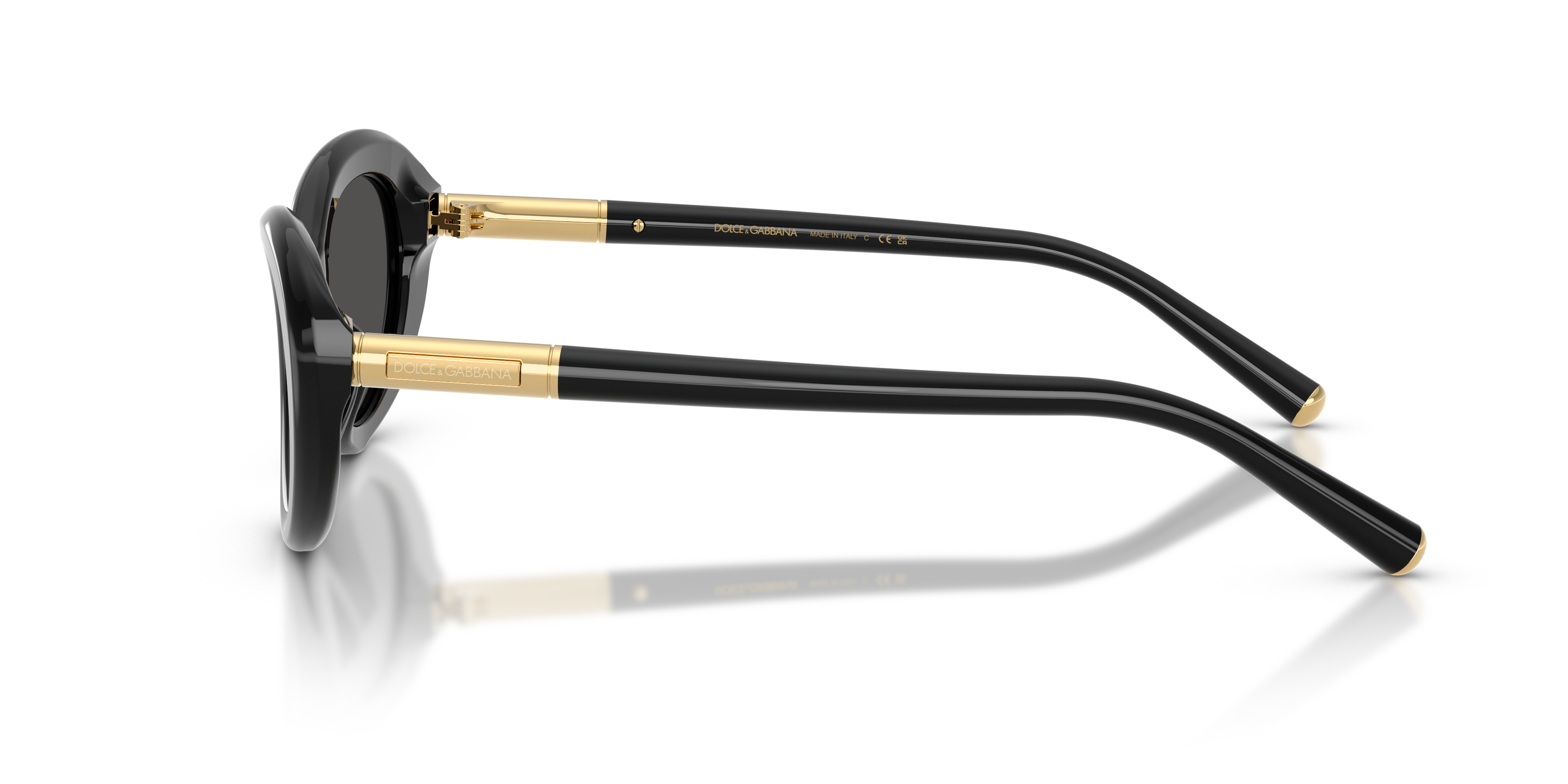 DG4519 Schwarz AcetatSunglass Frames von B24, Seitenansicht