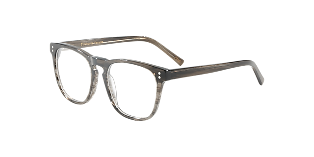 Stanton Striped Gainsboro AcetatEyeglass Frames von B24, Dreiviertelansicht