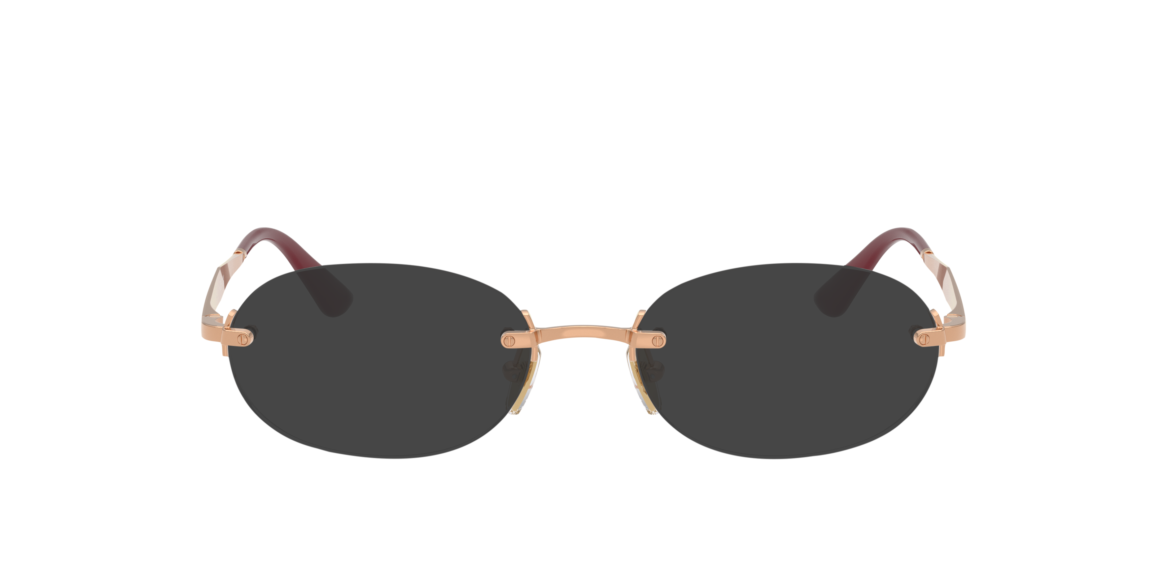 VO4343 Rotgold MetallEyeglass Frames von B24, mit getönten Gläsern