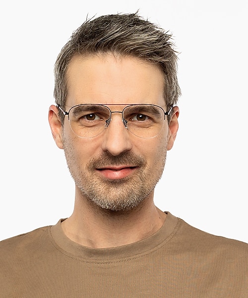 Jefferson Black & Havana MetallEyeglass Frames für Herren von B24