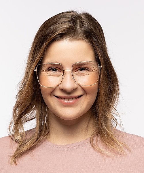 Limerick Gold MetallEyeglass Frames für Damen von B24