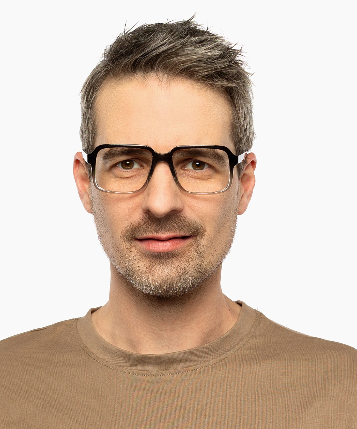 Trenton Gradiënt grijs KunststofEyeglass Frames voor heren van B24