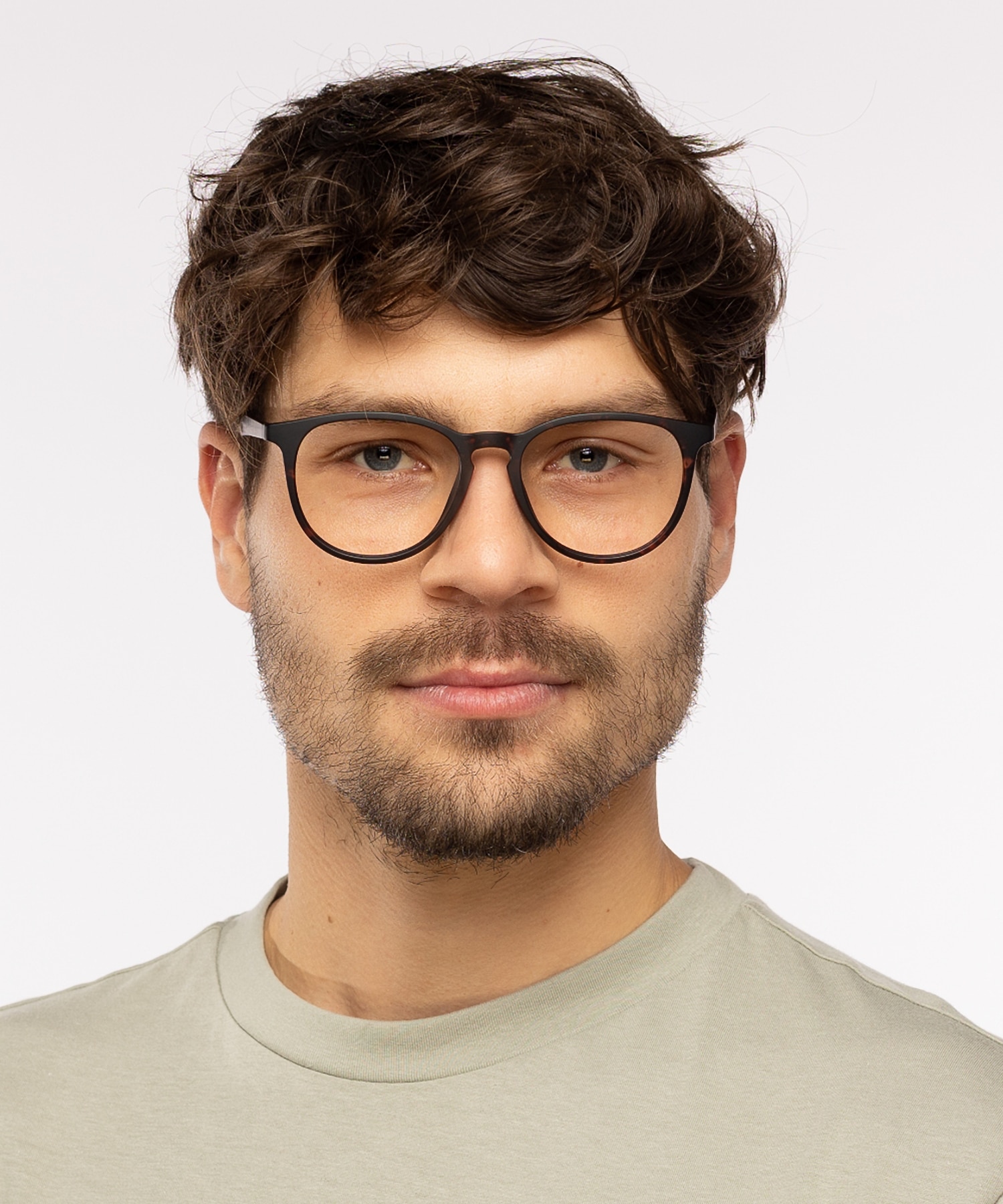 San Francisco Havana matt KunststoffEyeglass Frames für Herren von B24