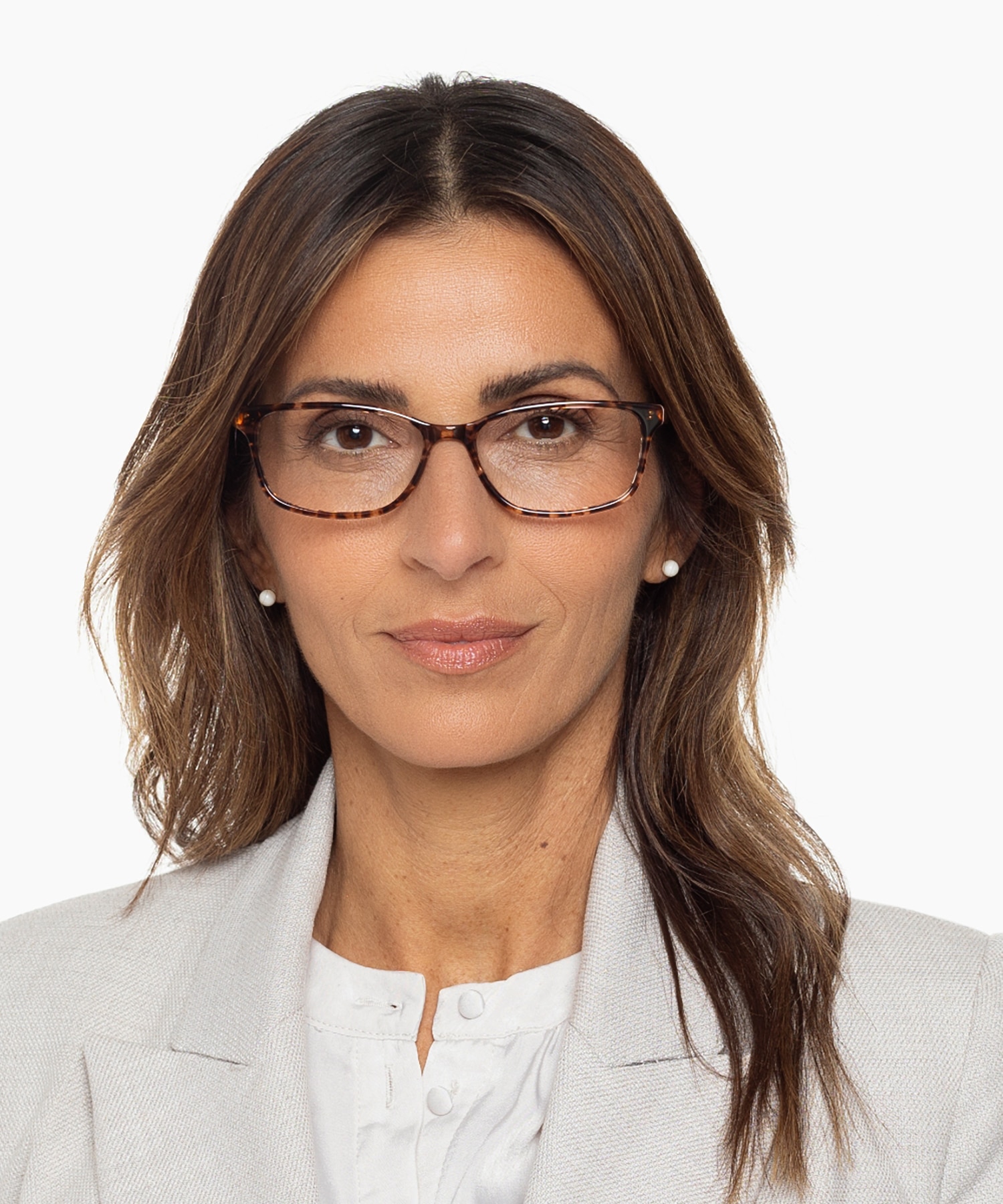 Zamora Nude Havana  &  melkachtig nude AcetaatEyeglass Frames voor dames van B24