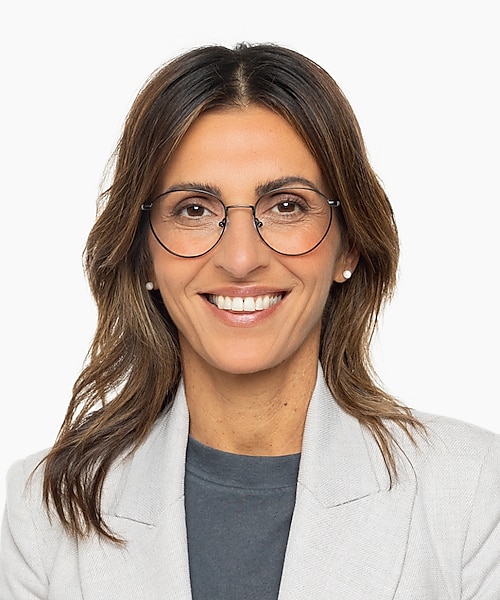 Lyon Groen & tweelaags kaki bruin MetaalEyeglass Frames voor dames van B24