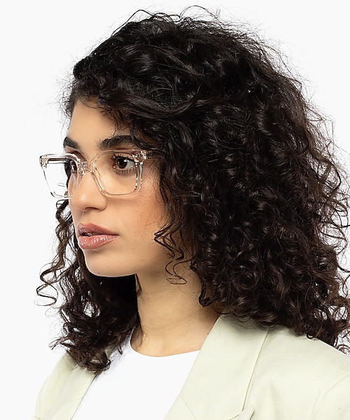 Arizona Crystal Nude KunststoffEyeglass Frames für Damen von B24