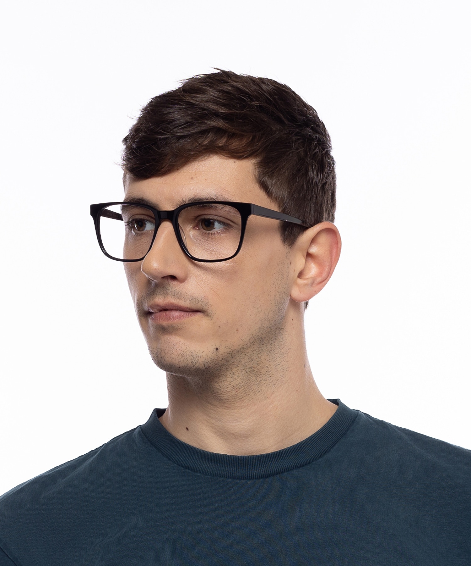 Woodstock Schwarz AcetatEyeglass Frames für Herren von B24