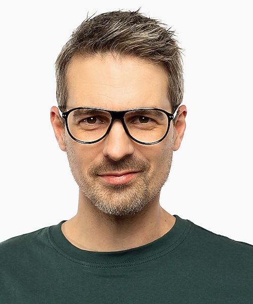 Dallas Schwarz KunststoffEyeglass Frames für Herren von B24