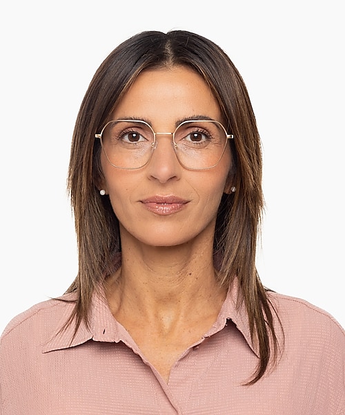 Madison Mat roze goud  &  kristal roze MetaalEyeglass Frames voor dames van B24